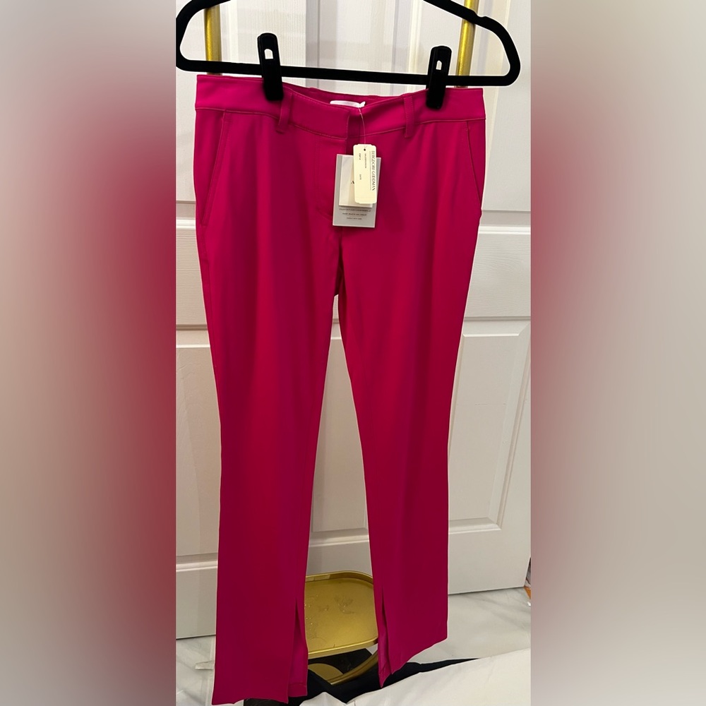 A.L.C. Javier Hot Pink Split Hem Pants Size 2 NWT - Picture 2 of 14